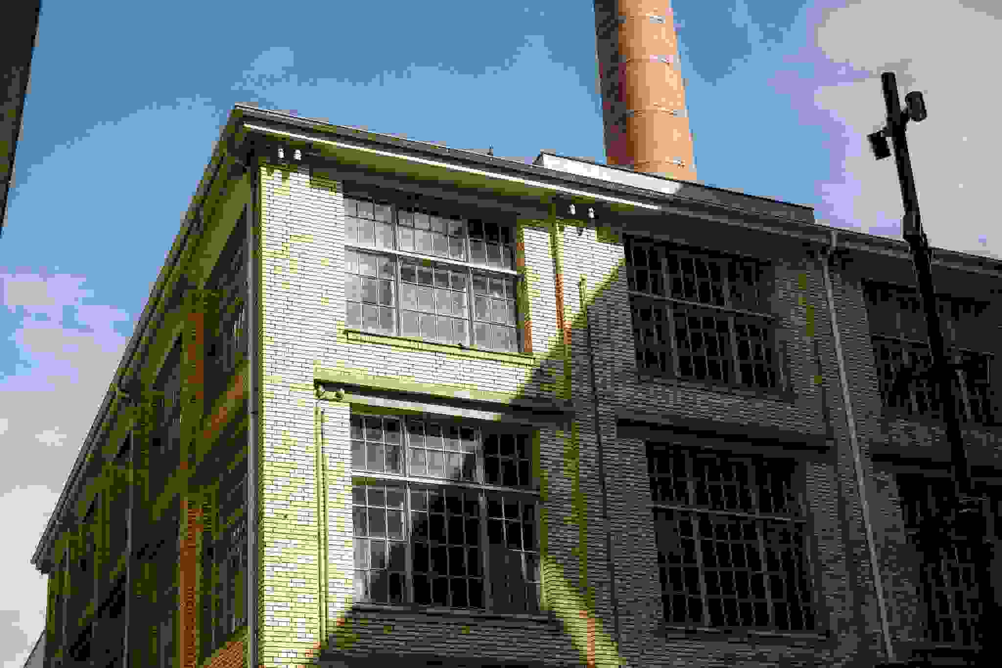 Exterior facade of Papiersaal and Folium, Old Sihlpapierfabrik 